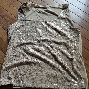Talbots sequins top